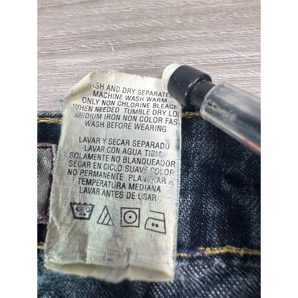 Vintage Jordache Lo-Rise Flare Jeans Women 15/16 Blue Dark‎ Wash Button Fly
